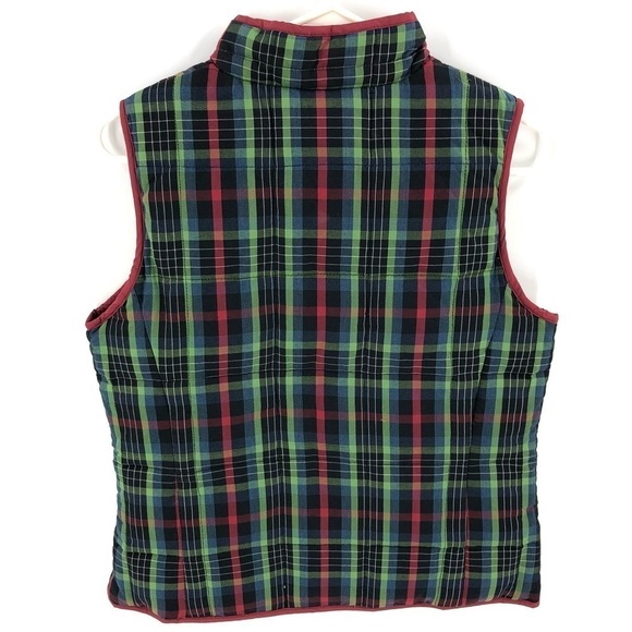 Pendleton Down Filled Plaid Quilted Puffer Vest Jacket Warm Size Small - Picture 2 of 7